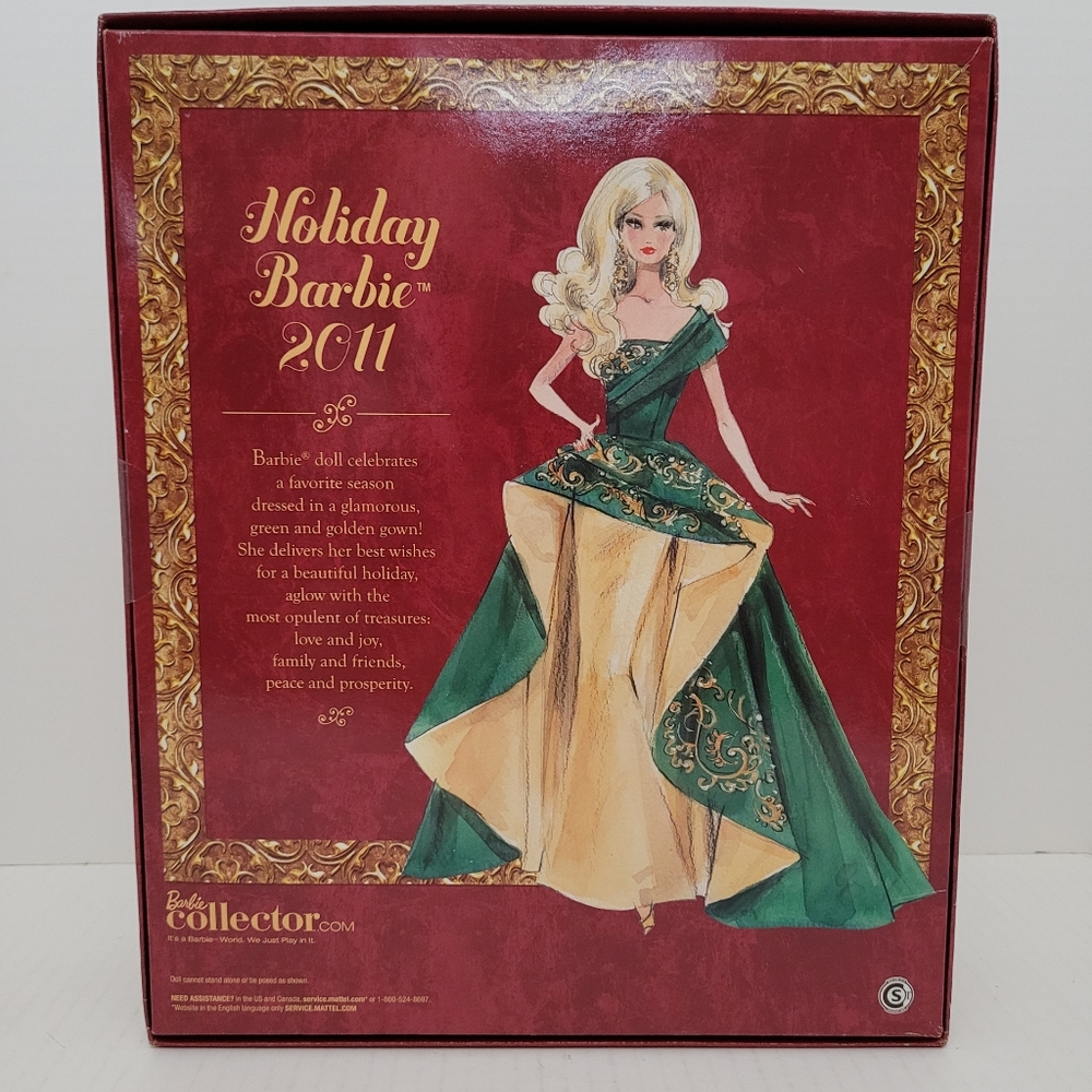 Vintage 2011 Holiday Barbie #T7914 - Picture 4 of 7